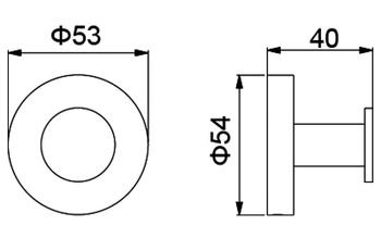 Крючок Timo Saona 13011/03 Черный — фото 3, Крючки для полотенец