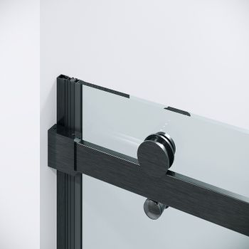 Душевая дверь Grossman Classic 110 100.K33.04.110.42.00 профиль Графит сатин стекло прозрачное — фото 10, Раздвижные душевые двери