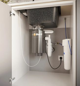 Кухонная мойка Domaci Бьелла DMC-24 GWS-24-308 Черная — фото 9, Кухонные мойки