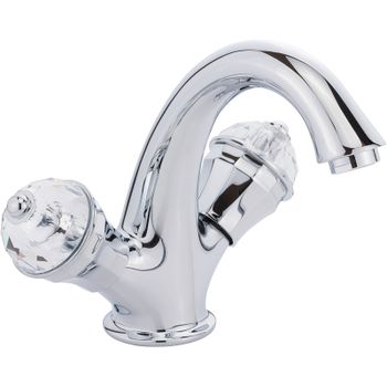 Смеситель для раковины Migliore Prestige Crystal 28006 Хром — фото 1, Смесители для раковины