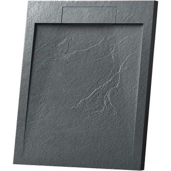 Душевой поддон из искусственного камня Vincea 90х90 VST-4SRL9090A Антрацит — фото 1, Душевые поддоны из искусственного камня