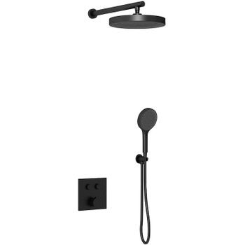 Душевая система Vincea Inspire VSFW-4I212MB Черная матовая — фото 2, Встраиваемые душевые комплекты