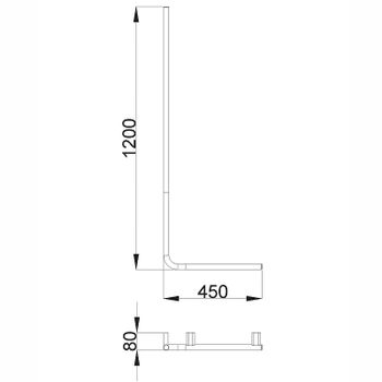 Поручень Nofer Santorini 16345.B Хром — фото 2, Поручни для ванной