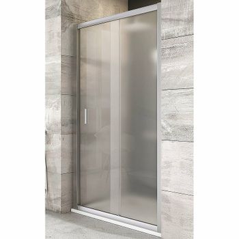 Душевая дверь Ravak Blix BLDP2-100 0PVA0U00ZG профиль Сатин стекло Grape — фото 1, Раздвижные душевые двери