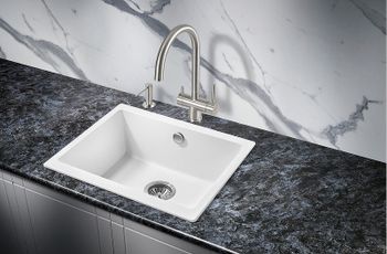 Кухонная мойка Milacio Leon 55 Cuarzo MC.77082 Белая — фото 5, Кухонные мойки