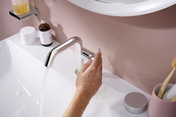 Смеситель для раковины Hansgrohe Tecturis S 73320000 Хром — фото 3, Смесители для раковины