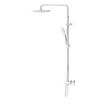 Душевая система Damixa Option DX218092000 с термостатом Хром — фото 2, Душевые стойки