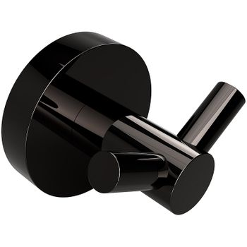 Крючок Bemeta Hematit 159106032 двойной Антрацит глянец — фото 1, Крючки для полотенец