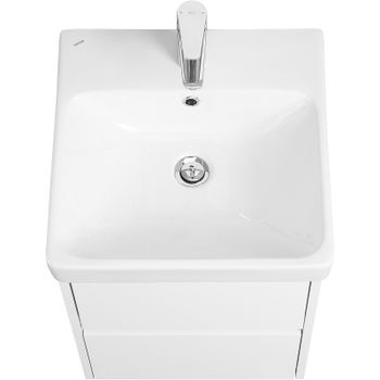 Тумба под раковину Aquaton Сканди 45 1A251601SD010 подвесная Белая — фото 2, Тумбы под раковину