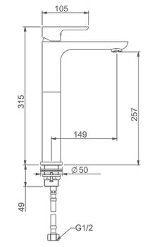 Смеситель для раковины Gappo G1048-2 Белый Хром — фото 14, Смесители для раковины