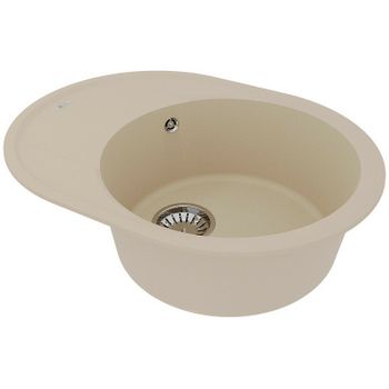 Кухонная мойка Lemark Lacha 620 9910050 Бежевая — фото 2, Кухонные мойки