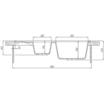 Кухонная мойка Aquaton Делия 87 1A716232DE240 Жемчуг — фото 5, Кухонные мойки