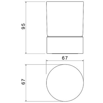 Стакан для зубных щеток Timo Saona 13231/17 Золото матовое — фото 2, Стаканы для зубных щеток