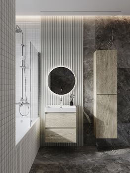 Тумба под раковину Roca Ona 60 A857613512 подвесная Светлый дуб — фото 6, Тумбы под раковину