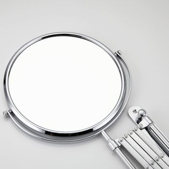 Косметическое зеркало Frap F6408 с увеличением Хром — фото 3, Косметические зеркала