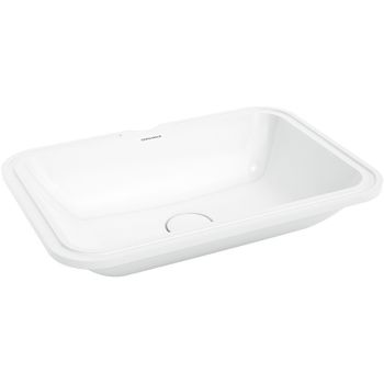 Раковина Kerama Marazzi Plaza 55 PLR.wbu.55 Белая глянцевая — фото 1, Раковины встраиваемые снизу