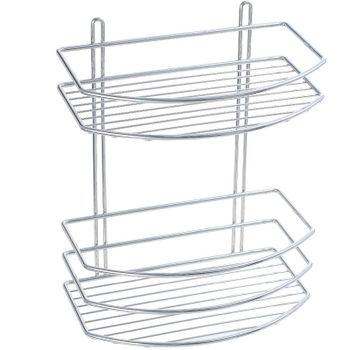 Полка корзина Fixsen FX-720-2 Хром — фото 1, Полки для ванной и душа