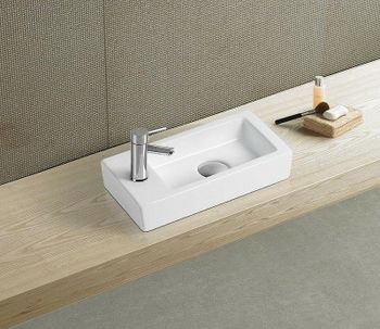 Раковина CeramaLux 36 9272R Белая — фото 3, Мини-раковины