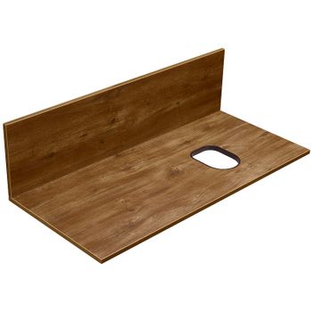 Столешница под раковину Aquaton Мишель 100 1A277103MIDR0 с панелью Дуб рустикальный — фото 1, Столешницы под раковину