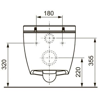 Унитаз Tece One 9700204 подвесной без сиденья — фото 5, Подвесные унитазы