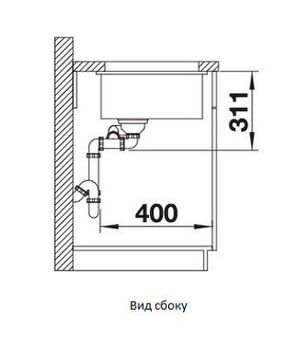 Кухонная мойка Blanco Subline 350/150-U 523741 Белая глянцевая — фото 9, Кухонные мойки