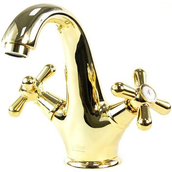 Смеситель для раковины Webert Armony AM700102010 Золото — фото 1, Смесители для раковины