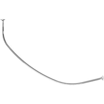 Карниз для ванны 1MarKa Gracia 150x100 05гр1510г Хром — фото 1, Карнизы для ванной