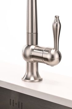 Смеситель для кухни Paulmark Retro Re213226-NI Никель — фото 8, Смесители для кухни