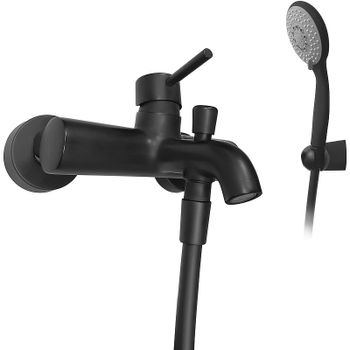 Смеситель для ванны Webert Elio EL850101560 Черный матовый — фото 1, Смеситель для ванны