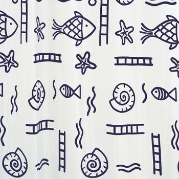 Штора для ванны Ridder Neptun 180х200 46313 Синяя — фото 2, Шторы для ванной