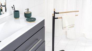 Напольная стойка Ridder Albany 11120110 Черная — фото 4, Стойки - набор держателей