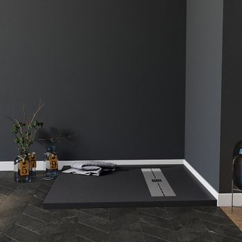 Душевой поддон из искусственного камня Aquanet Delight 120x90 260112 Черный — фото 3, Душевые поддоны из искусственного камня