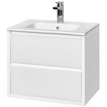 Тумба под раковину Aquaton Римини 60 1A226601RN010 подвесная Белый глянец — фото 1, Тумбы под раковину