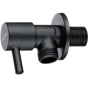 Запорный вентиль Allen Brau Priority 5.31026-31 угловой Черный матовый — фото 1, Комплектующие для душевого оборудования