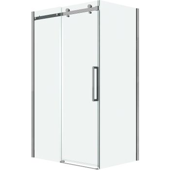 Душевой уголок Grossman Classic 130х80 120.K33.04.1380.10.00 профиль Хром стекло прозрачное — фото 1, Прямоугольные душевые уголки