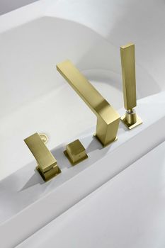 Смеситель на борт ванны Timo Selene 2130/17Y Золото матовое — фото 6, Смесители на борт ванны