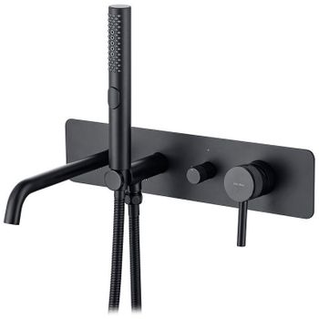 Смеситель для ванны Allen Brau Priority 5.31A05-31 Черный матовый — фото 1, Смеситель для ванны