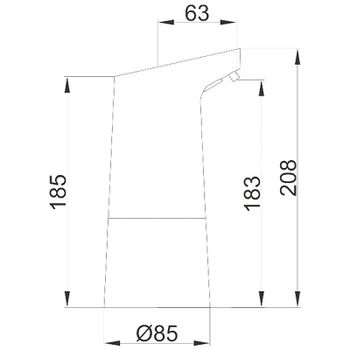 Дозатор для жидкого мыла Frap F408 Хром — фото 9, Диспенсеры для жидкого мыла