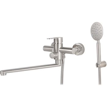 Смеситель для ванны Viko V-7505 универсальный Хром матовый — фото 1, Смеситель для ванны