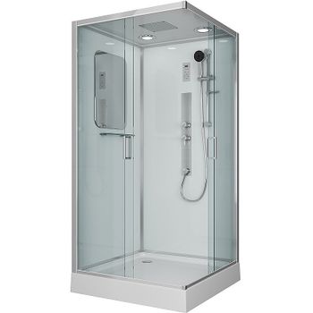 Душевая кабина Niagara Premium 90x90 NG-6001-01GQ с гидромассажем — фото 1, Душевые кабины