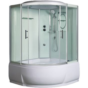 Душевой бокс WeltWasser WW500 Emmer 13555-2 135х135 10000004657 профиль Хром стекло прозрачное — фото 1, Душевые боксы