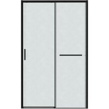 Душевая дверь Grossman Style 110 100.K33.05.110.21.02 профиль Черный матовый стекло шиншилла — фото 10, Раздвижные душевые двери