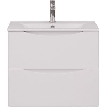 Тумба с раковиной Bond Cube 60 T01605-S05W подвесная Белая матовая — фото 2, Тумбы с раковиной