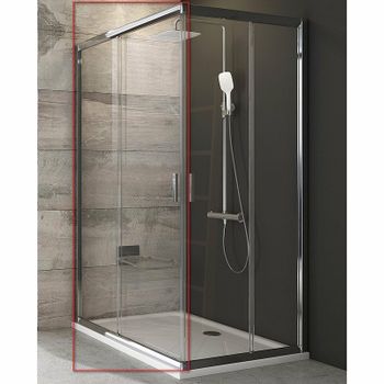 Душевая дверь Ravak Blix BLRV2К-110 1XVD0C00Z1 профиль Хром стекло Transparent — фото 1, Раздвижные душевые двери