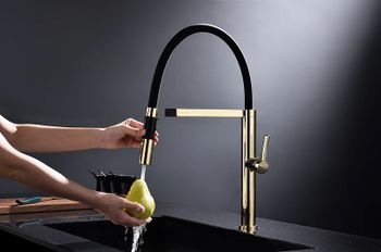 Смеситель для кухни Paulmark Leader Le214101-G Золото — фото 8, Смесители для кухни