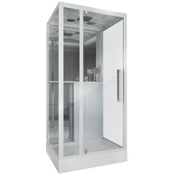 Душевая кабина Grossman 100x90 GR166 без гидромассажа — фото 1, Душевые кабины