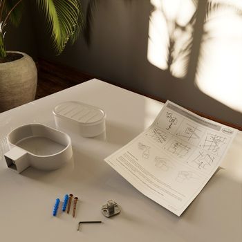 Мыльница Altasan Лотос ЛТ30БМ Белая матовая — фото 3, Мыльницы