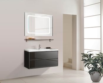 Зеркало Aquaton Римини 100 1A136902RN010 с подсветкой с сенсорным выключателем с подогревом — фото 3, Зеркала в ванную комнату