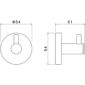 Товар: Крючок Aquatek Европа AQ4101MB Черный матовый - фото 2 Крючок Aquatek Европа AQ4101MB Черный матовый — фото 2, Крючки для полотенец