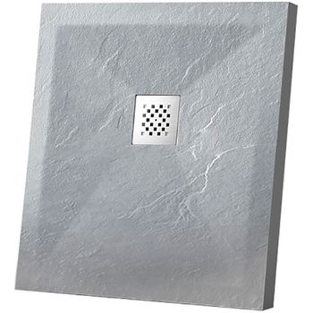 Душевой поддон из искусственного камня Vincea 90x90 VST-4SR9090G Серый — фото 1, Душевые поддоны из искусственного камня